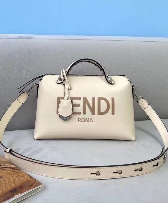 Fendi Medium By The Way Boston Bag 8BL146 Cream